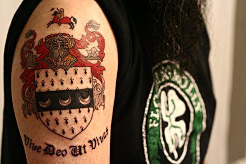  I finally got a tattoo. It's the Craig family coat of arms.